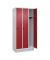 Spind Classic PLUS lichtgrau, rubinrot 080020-30 S10001, 3 Schließfächer 90,0 x 50,0 x 195,0 cm